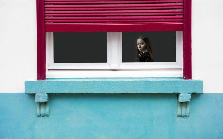 Spy on one another like this girl watching from her window