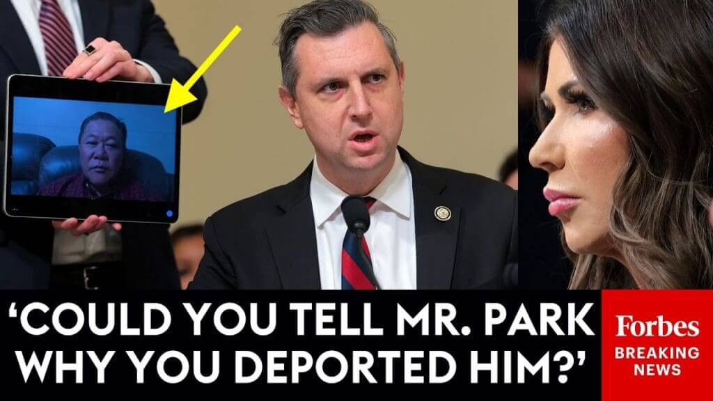 video thumbnail of Magaziner questioning Kristi Noem