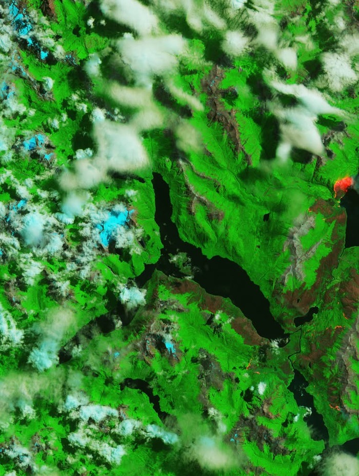 Fires in argentina from space