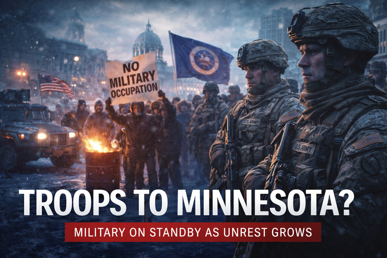 Troops to minnesota graphic