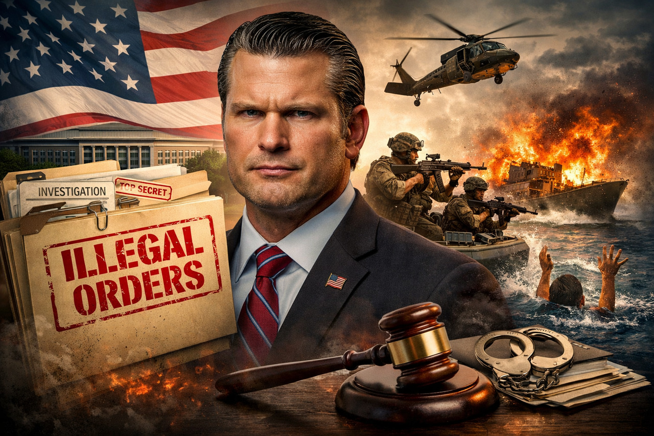 Pete hegseth faces several investigations for issuing illegal orders.