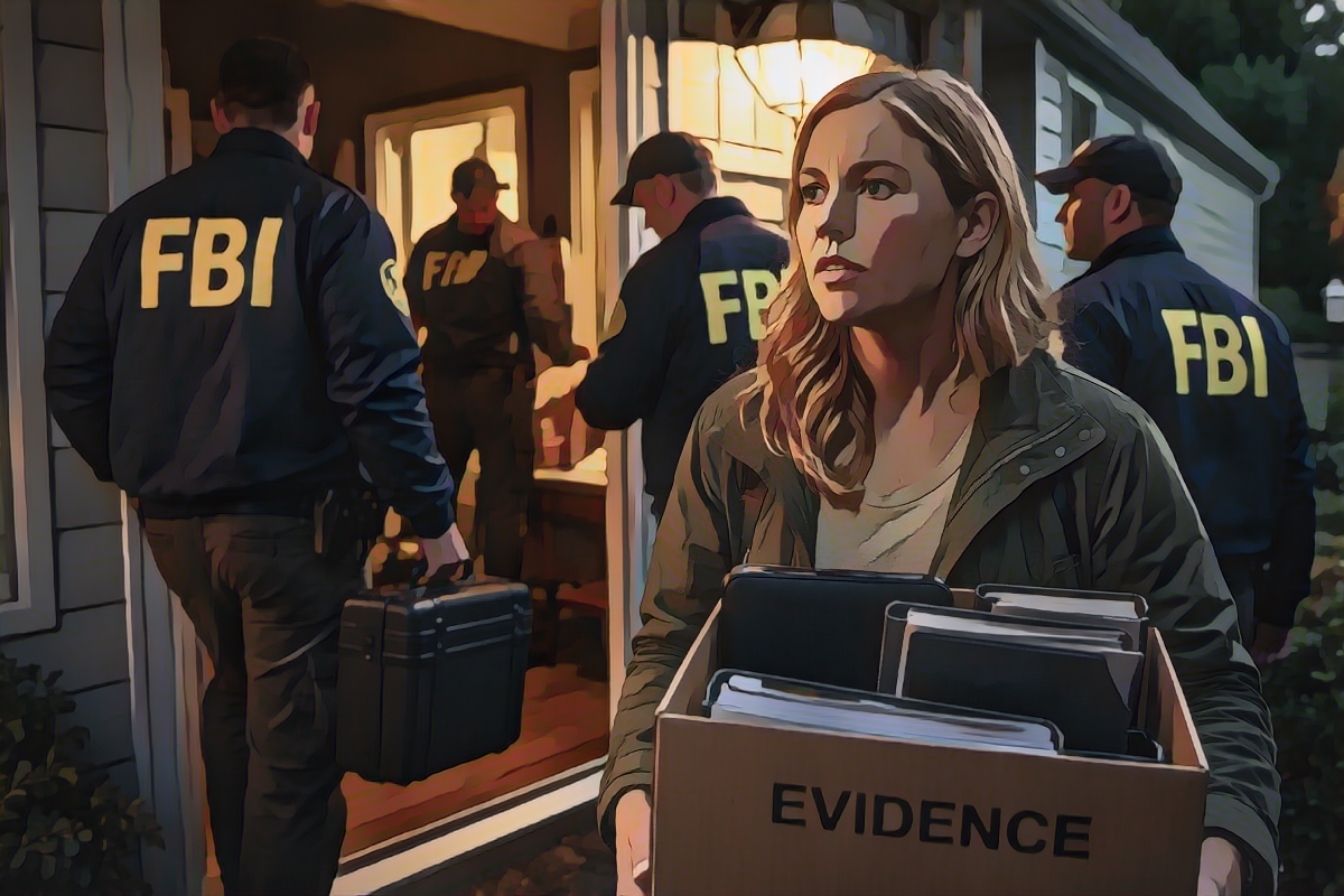 Washington post reporter house searched illustration