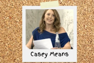 Casey means polaroid taped onto a corkboard