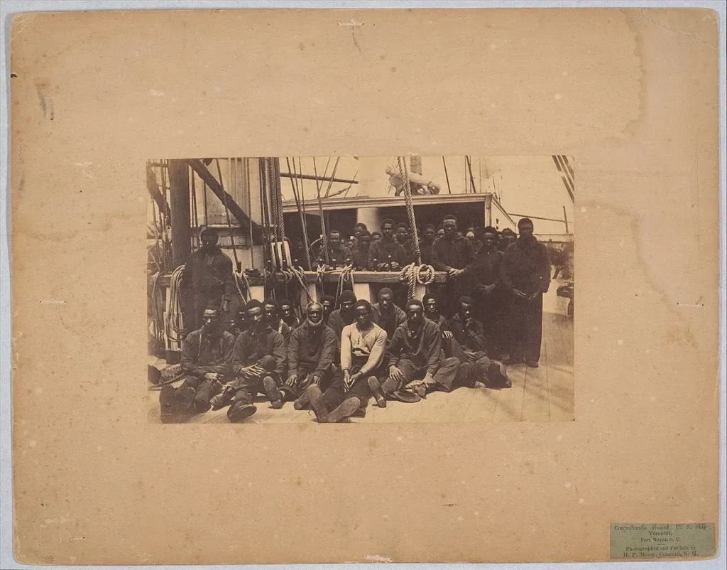 Slaves aboard a ship