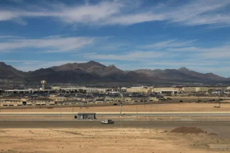 Fort bliss airfield next to el paso airport