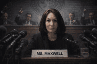 Illustration of maxwell testifying before congress