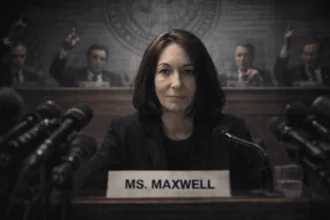 Illustration of maxwell testifying before congress