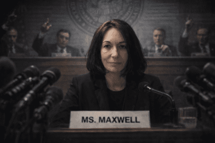 Illustration of maxwell testifying before congress