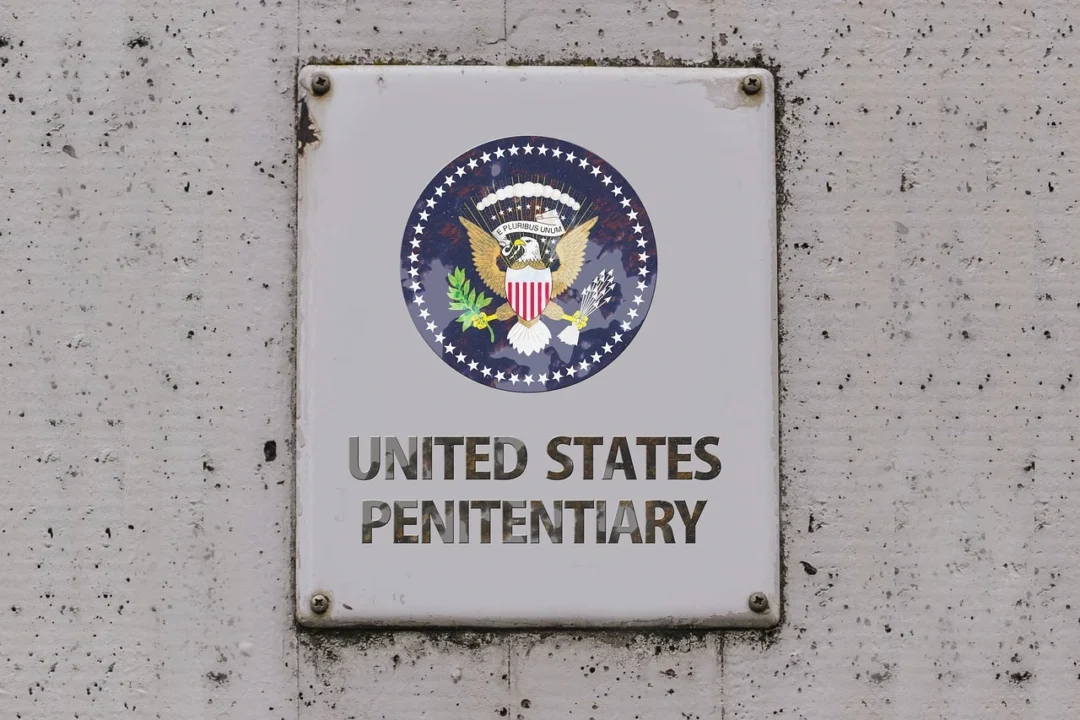 Sign that says united states penitentiary