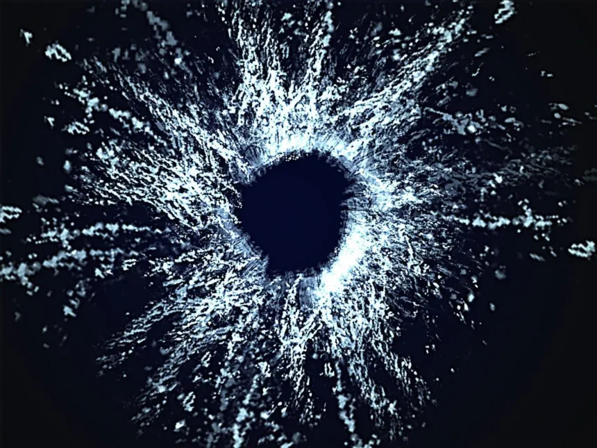 Gun laws by country image of a bullet hole in glass