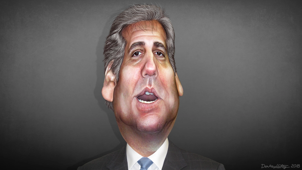 Michael cohen caricature