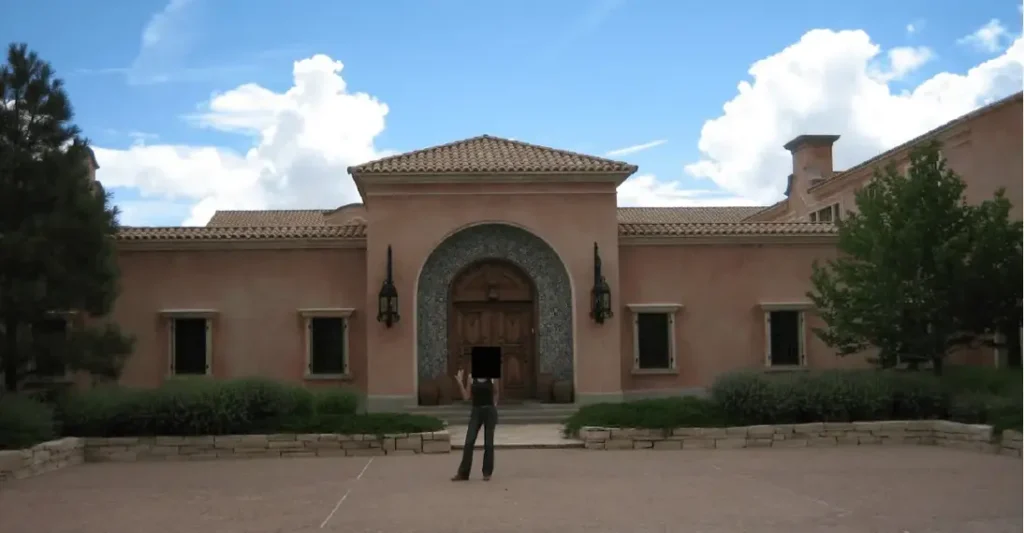 An entrance to zorro ranch as pictured in the epstein files