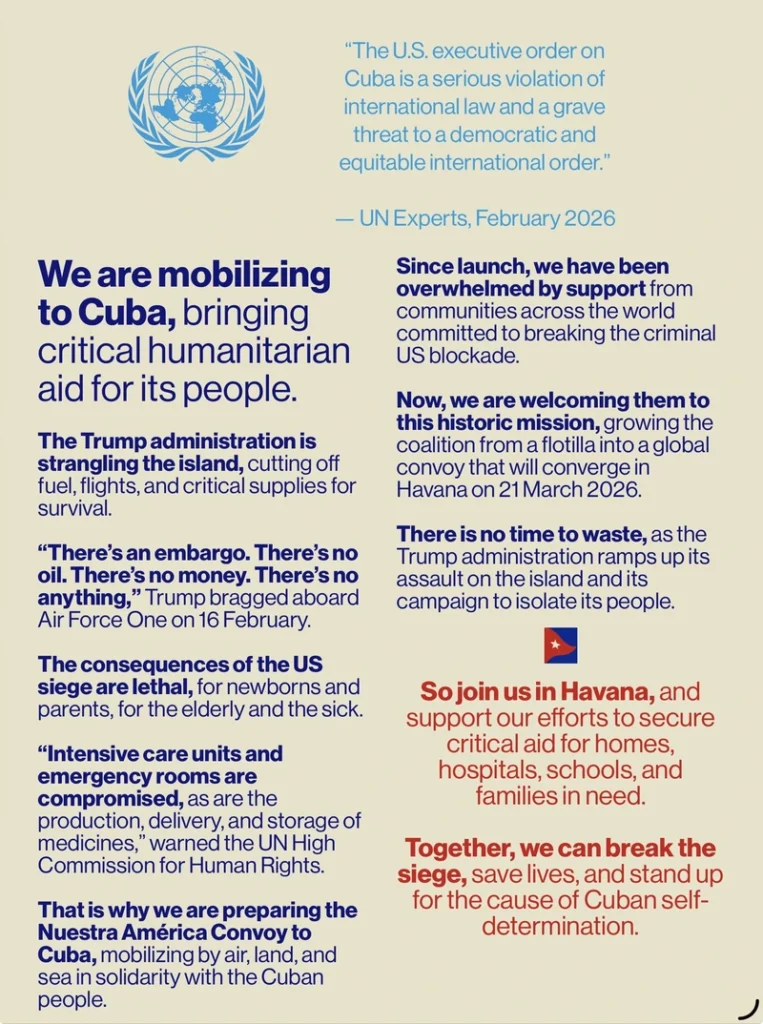 Website for an organization helping after cuba’s power grid collapsed saturday.