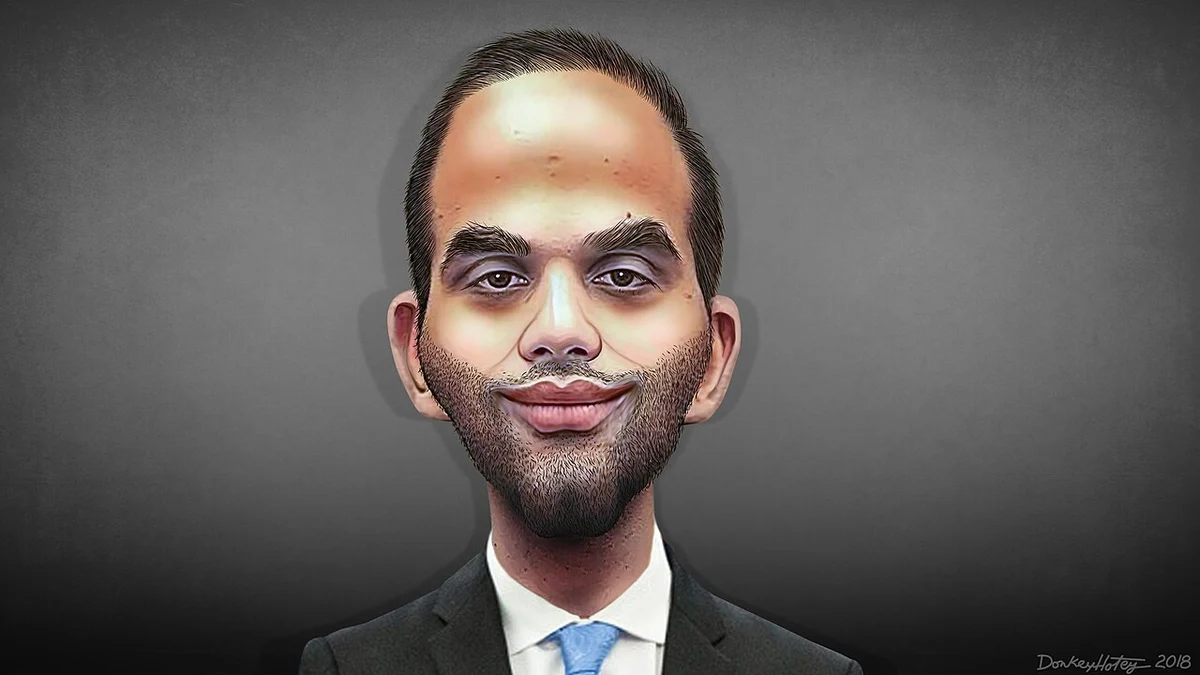 Caricature of george papadopoulos