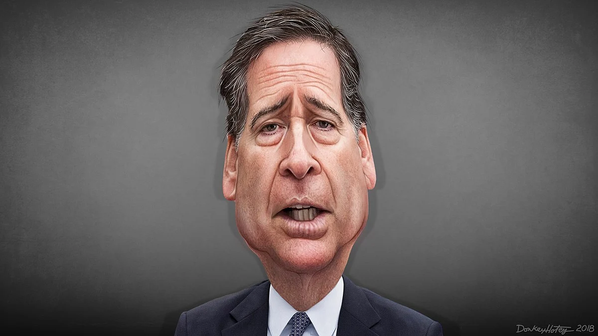Caricature of james comey