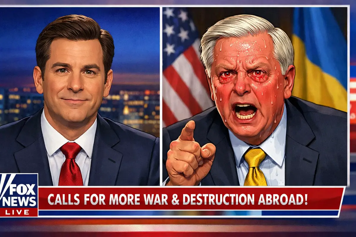 Ai-generated image of senator lindsey graham on fox news