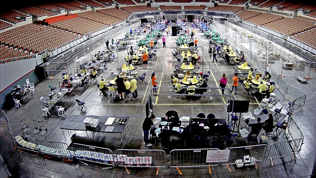 Maricopa county arizona cyber ninjas ballots audit in 2021