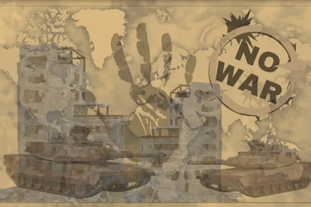 United against war. No more war