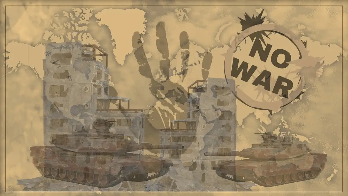 United against war. No more war