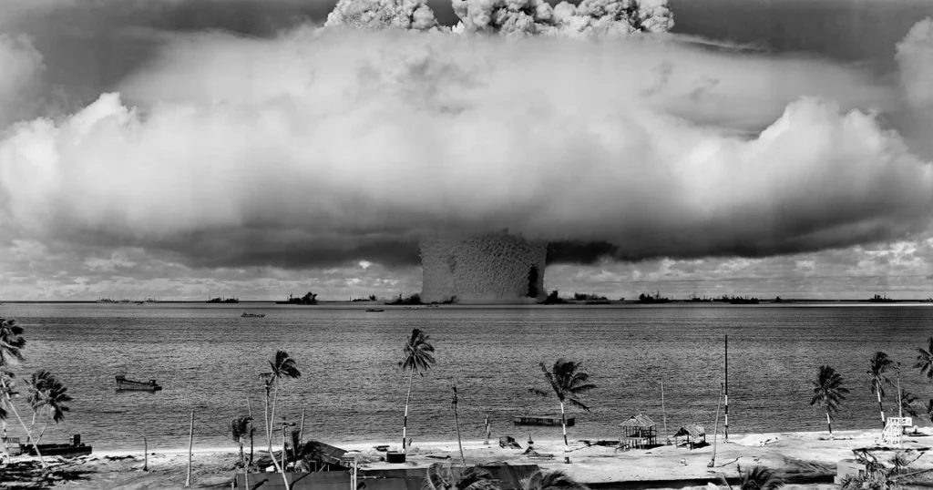 Who is preparing for nuclear catastrophe like this atomic explosion in the ocean