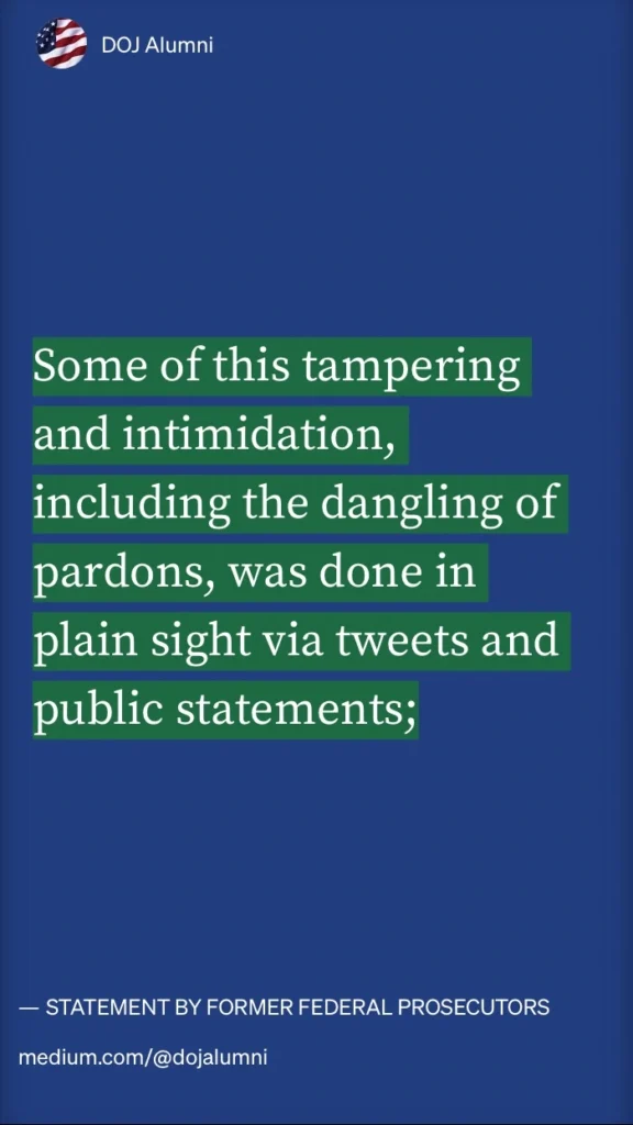 Former prosecutors statement on mueller report