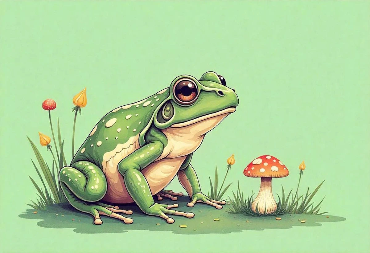 Tiny toad cartoon