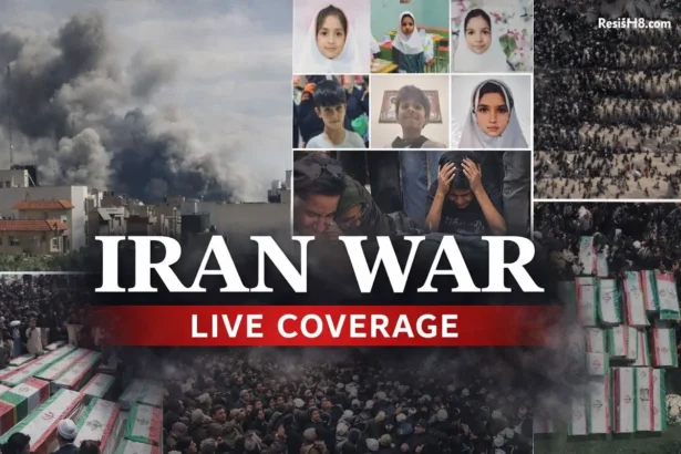 Iran war coverage graphic