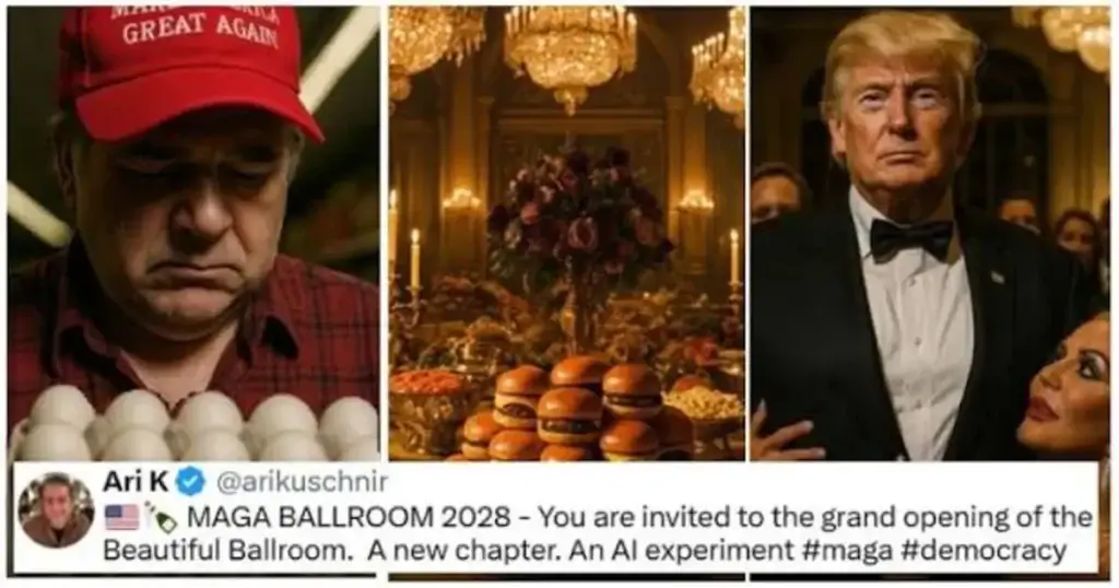 Scenes from the AI ballroom video