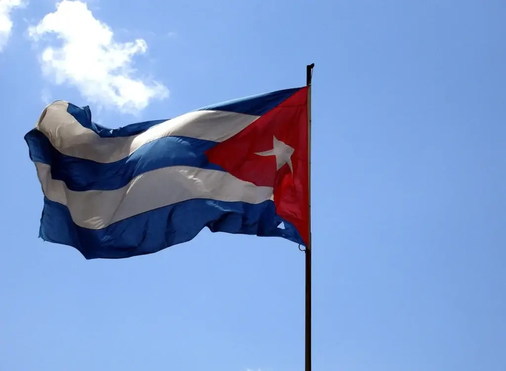 Cuba flag. Cuba ran out of oil