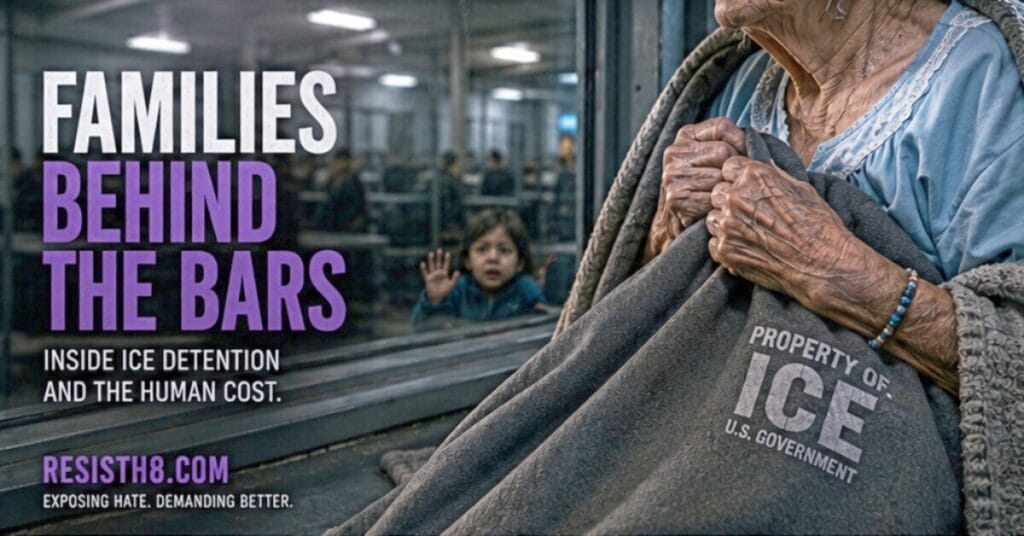 The 85-year-old French widow was picked up at her house. She answered the door for ICE agents wearing a nightgown and slippers. She was handcuffed and taken to an ICE detention facility in another state.