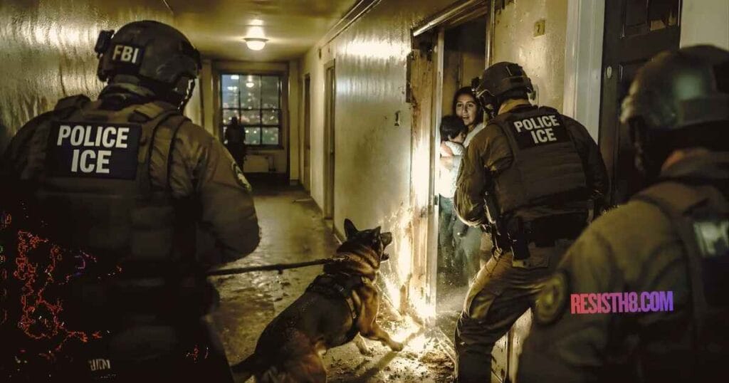 Recreation of the Chicago September 30 ICE raid.