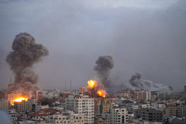 Israeli airstrikes on residential buildings in Gaza