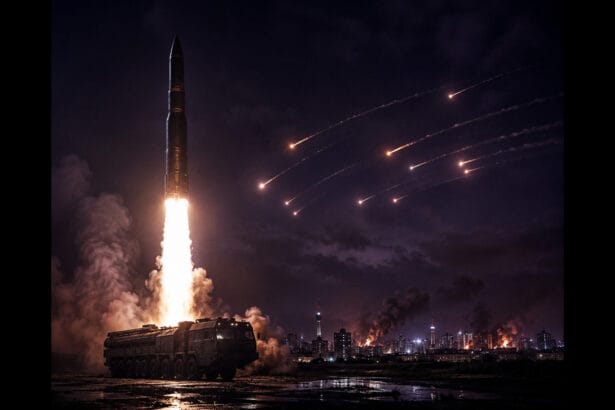 Firing of a hypersonic Oreshnik nuclear-capable missile