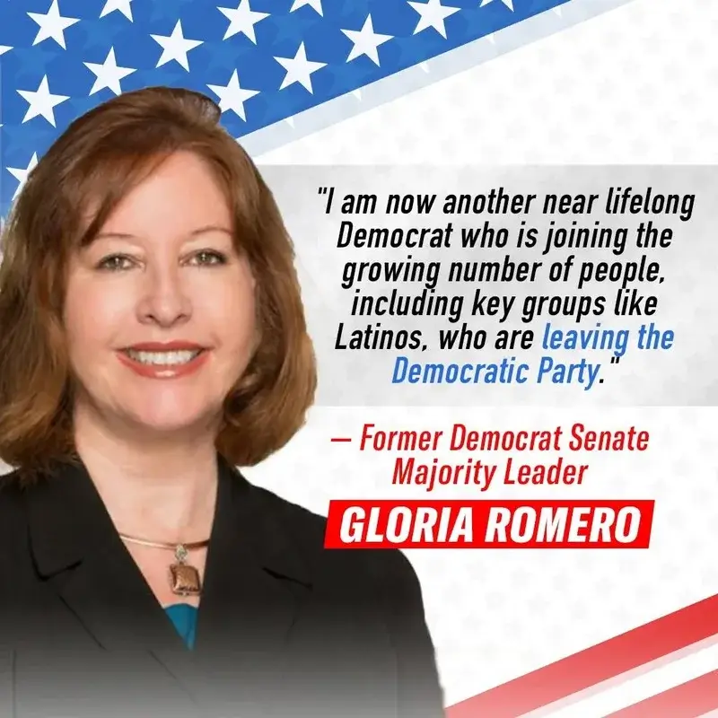 Steve Hilton running mate Gloria Romero welcome post from Facebook