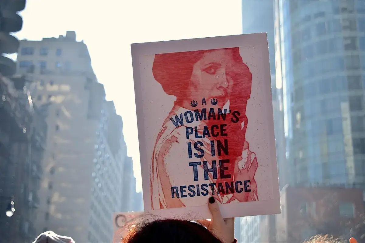 Star Wars protest sign.provressives are winning elections