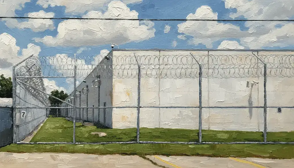 A private immigration prison in Houston