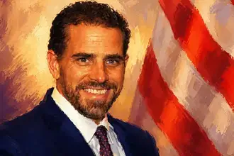 Hunter Biden interview art