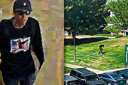 CCTV image of a suspect in the shooting of Charlie Kirk. Tyler Robinson hearing day 2