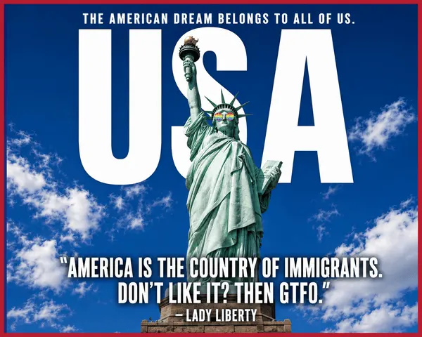 Dehumanizing immigrants. Lady Liberty says GTFO