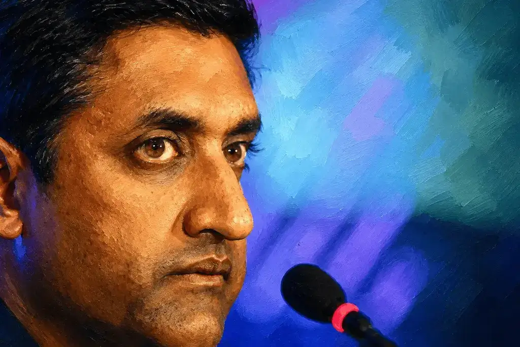 Ro Khanna’s trip to the West Bank was terrifying. A close up of Khanna’s face