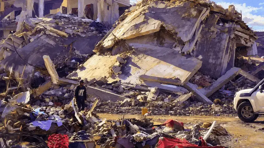 Missing in Gaza Rubble of houses in Gaza 2023-2025