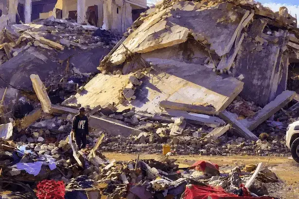 Missing in Gaza Rubble of houses in Gaza 2023-2025
