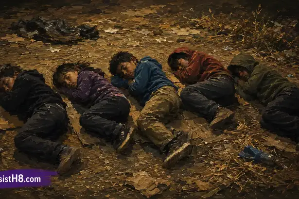 Unaccompanied minors are stranded in Ceuta and sleeping on the ground.