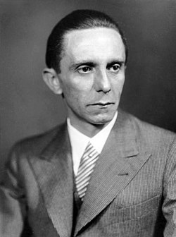Portrait of Joseph Goebbels