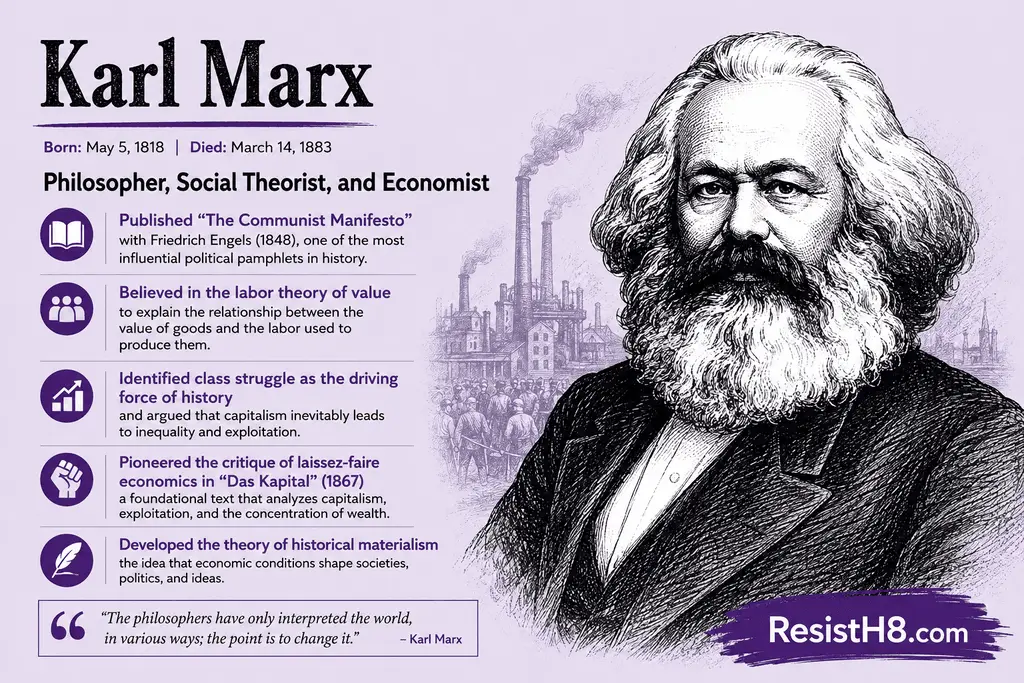 Karl Marx infocard