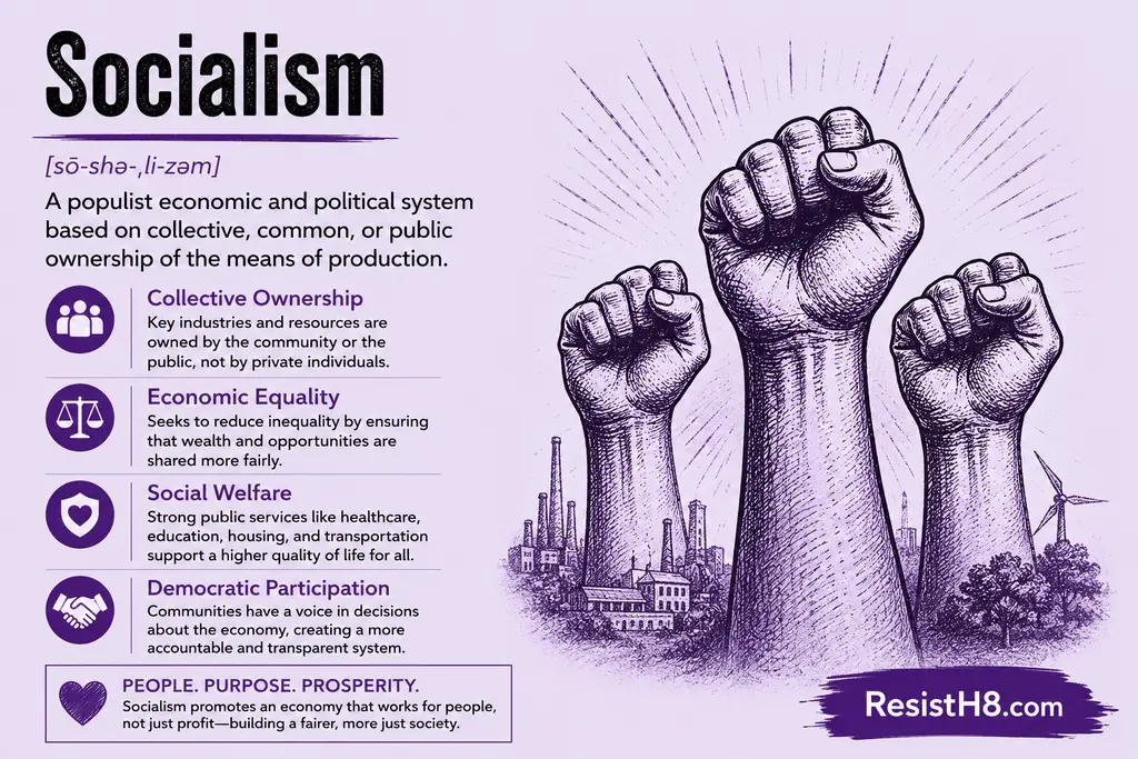 Socialist economic system. One of the scary words