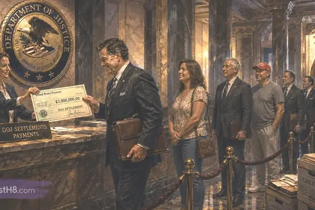 Trump allies and cronies lined up at the DOJ to get their checks