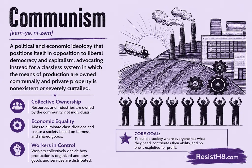 Communism infocard. A big, scary word